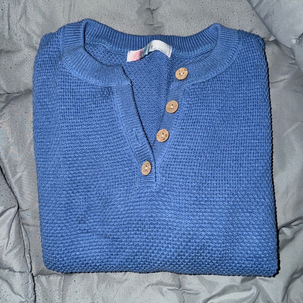 Free People Blue Knit Jumpsuit - Picture 7 of 7